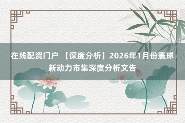 在线配资门户 【深度分析】2026年1月份寰球新动力市集深度分析文告